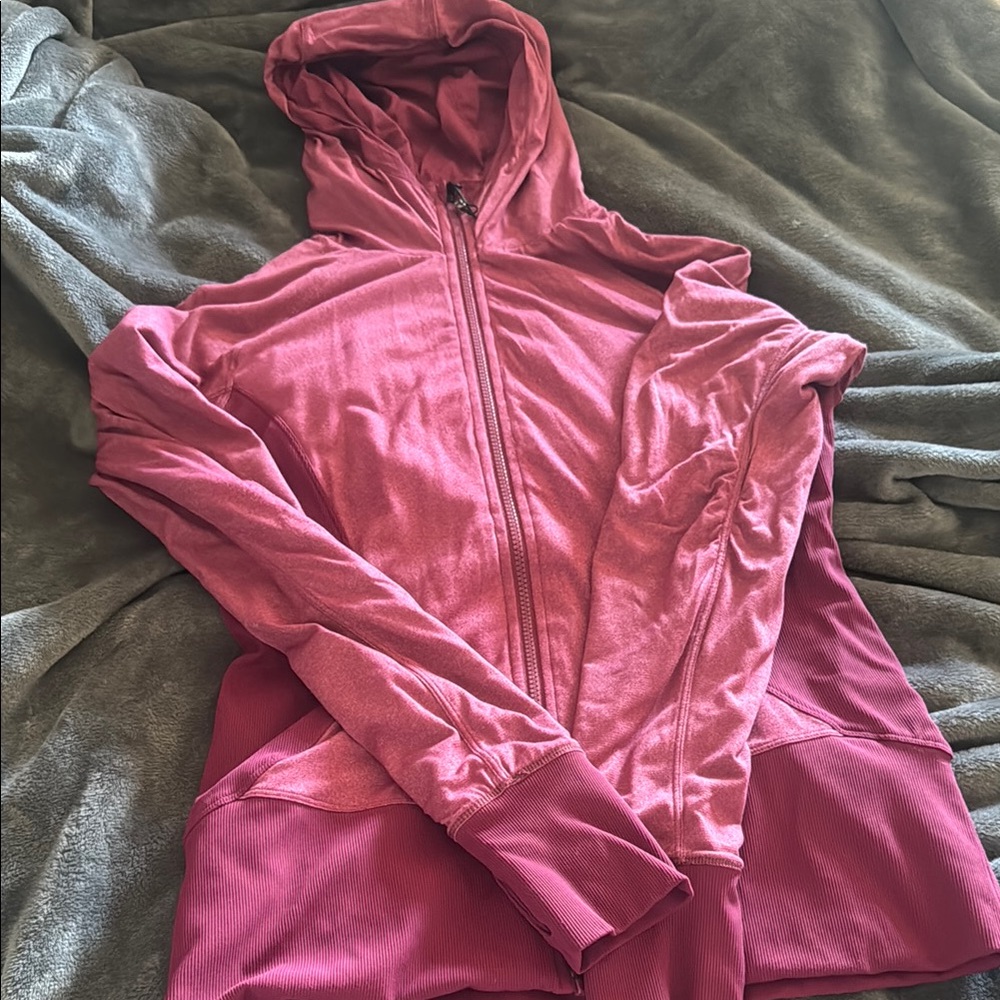 Lululemon athletica burgundy Dance Studio Hooded Full-Zip Jacket